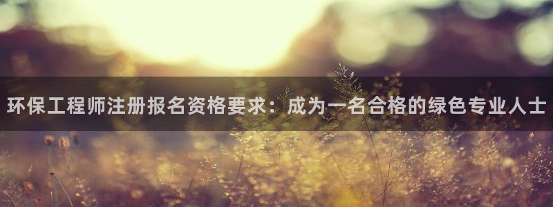彩名堂app官方网：环保工程师注册报