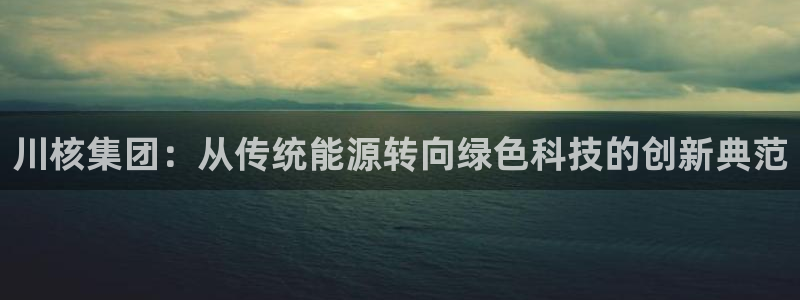 彩名堂图片：川核集团：从传统能源转向
