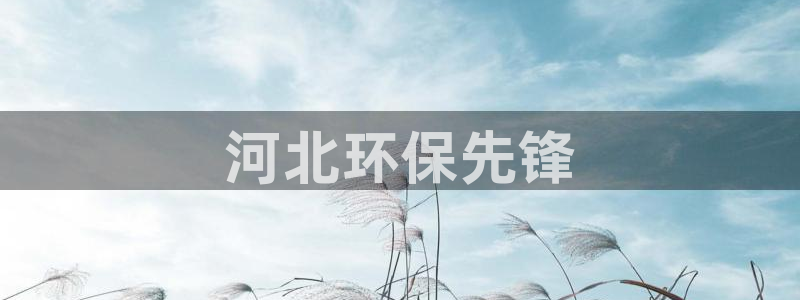 彩名堂APP下载：河北环保先锋