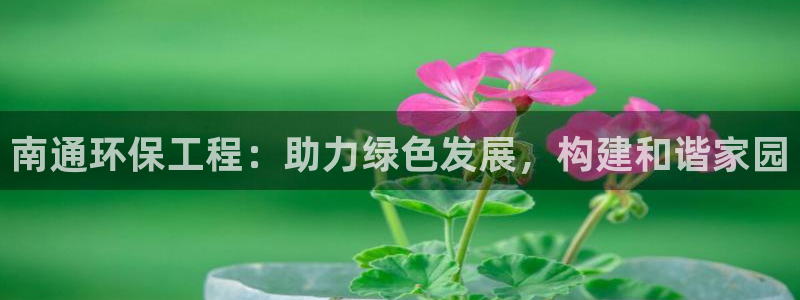 彩名堂怎么选稳定计划：南通环保工程：助力绿色发展，构建和谐家